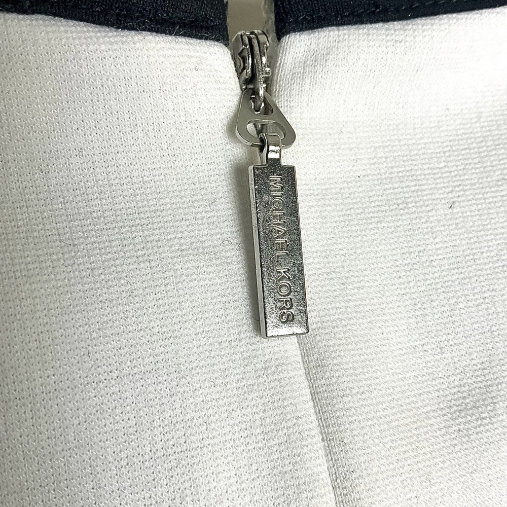 Ultra Rare! Michael Kors Women's MKGO Logo-Tape Dress White with Zip - Picture 7 of 10